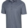 Greg Norman Ml75 Microlux Jacks Print Polo - Black