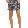 Ibkul Estela Print Straight Skort - Black/Multi