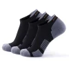 Meikan 3 Pack Low Cut Coolmax Technical Sports Socks - Black/Grey
