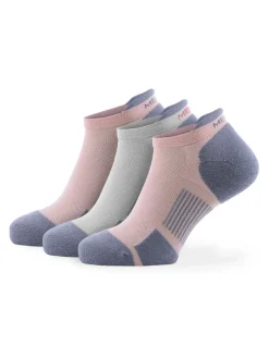 Meikan 3 Pack Women'S Low Cut Coolmax Technical Sports Socks - White/Pink