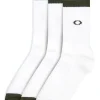 Oakley Essential 3 Pairs Of Socks - White