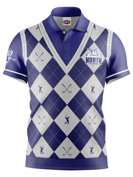Official Afl Fairway Golf Polo Shirt - North Melbourne