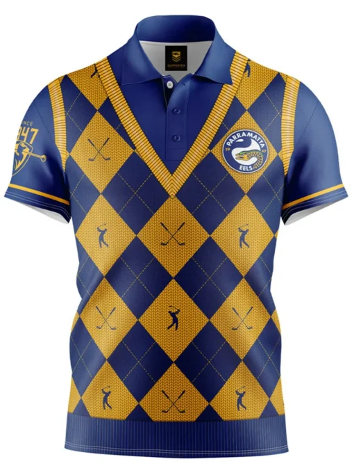 Official Nrl Fairway Golf Polo Shirt - Parramatta Eels