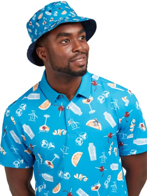 Original Penguin Reversible Cocktail Print Bucket Hat