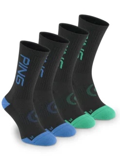 Ping Logo Sock 2-Pair Pack - Navy Multi