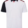 Ping Mack Tailored Fit Polo - White/Navy Multi