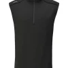 Ping Ramsey 1/2 Zip Ribbed Fleece Vest - Black