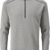 Ping Ramsey 1/2 Zip Ribbed Fleece - Ash Marl