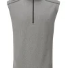 Ping Ramsey 1/2 Zip Ribbed Fleece Vest - Ash Marl