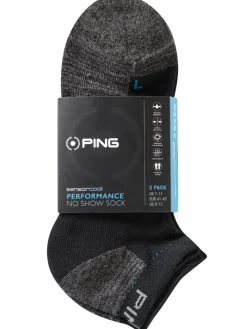Ping Sensorcool No Show 2 Pack Socks - Black