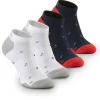 Ping Sensorcool Split Ball No Show 2 Pack Socks - White/Navy Multi
