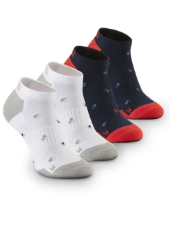 Ping Sensorcool Split Ball No Show 2 Pack Socks - White/Navy Multi