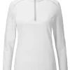Ping Women'S Sonya Half Zip Fleece - White