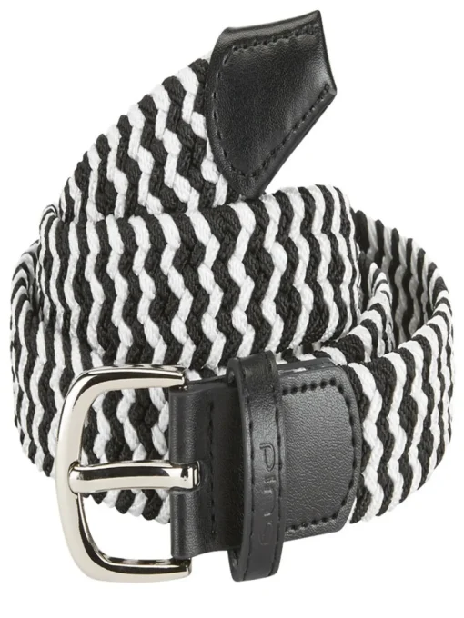 Ping Women'S Stretch Webbing Golf Belt - Black/White