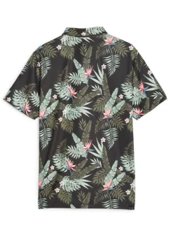 Puma Cloudspun Aloha Polo - Puma Black/Eucalyptus