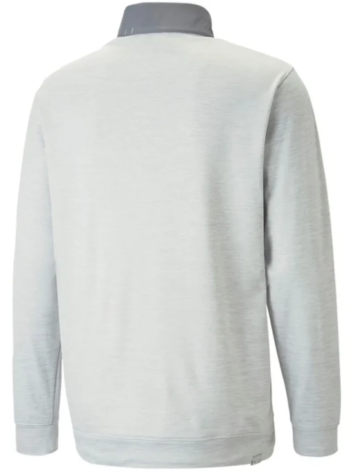 Puma Cloudspun Colourblock Golf 1/4 Zip - Quite Shade/High Rise Heather
