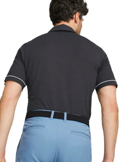 Puma Cloudspun Haystack Golf Polo - Puma Black Heather