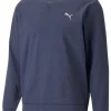 Puma Cloudspun Heather Golf Sweatshirt - Navy Blazer Heather