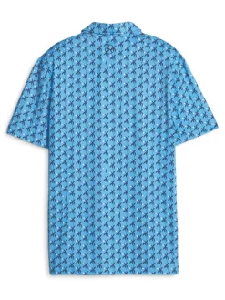 Puma Jr Boy'S Mattr Palms Golf Polo - Regal Blue/Navy Blazer