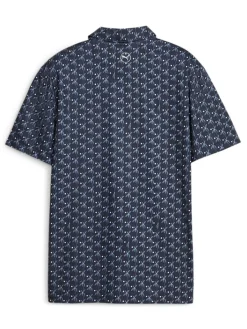 Puma Jr Boy'S Mattr Palms Golf Polo - Navy Blazer/White Glow
