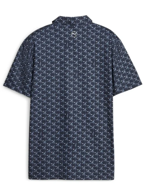 Puma Jr Boy'S Mattr Palms Golf Polo - Navy Blazer/White Glow