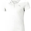Puma Jr Girls Essential Golf Polo - Bright White