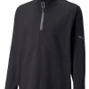 Puma Junior Boys Gamer 1/4 Zip - Puma Black