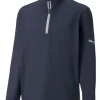 Puma Junior Boys Gamer 1/4 Zip - Navy Blazer