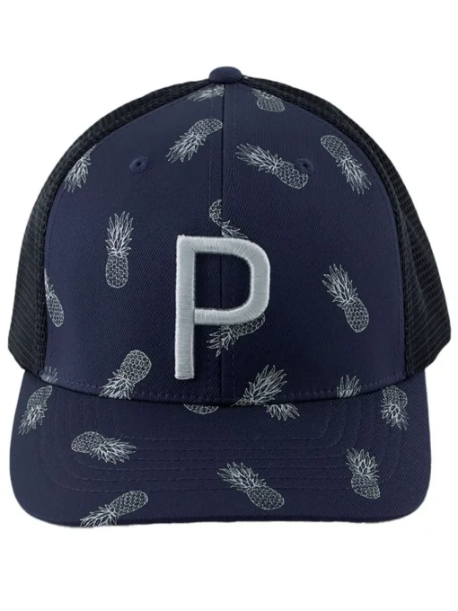 Puma Pineapple Trucker P Cap - Navy Blazer/Flat Light Grey
