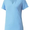 Puma Women'S Cloudspun Coast Golf Polo - Day Dream Heather
