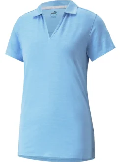 Puma Women'S Cloudspun Coast Golf Polo - Day Dream Heather