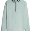 Puma X Liberty 1/4 Zip - Green Fog/Navy Blazer