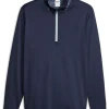 Puma X Liberty 1/4 Zip - Navy Blazer/Green Fog