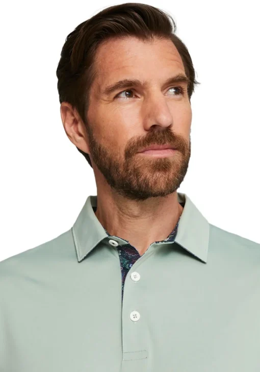 Puma X Liberty Solid Polo - Navy Blazer/Green Fog