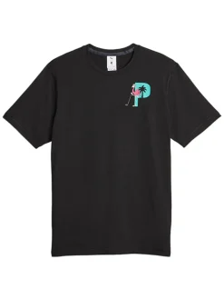 Puma X Palm Tree Crew Graphic Tee - Puma Black