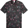 Puma X Palm Tree Crew Print Polo - Puma Black/Charming Pink