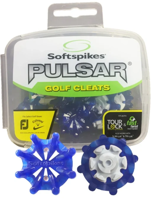 Softspikes Pulsar Golf Cleats Tour Lock Blue