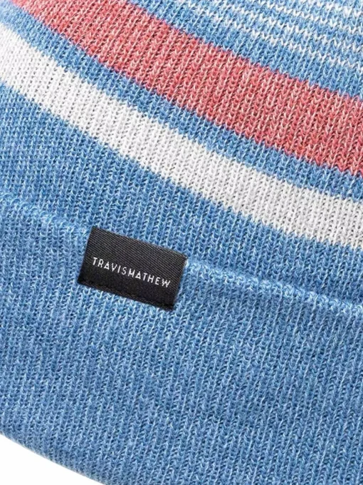 Travis Mathew Hurricane Beanie - Heather Mid Blue