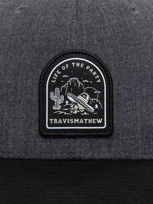 Travis Mathew Music Of Mexico Cap - Heather Grey Pinstripe