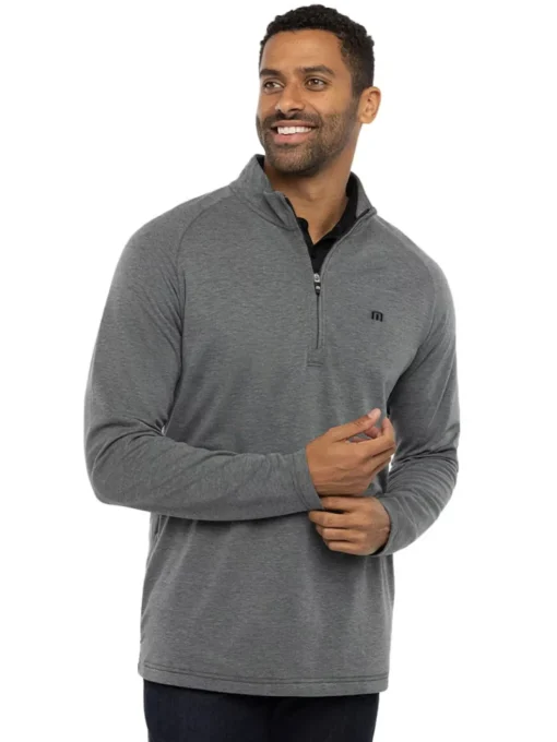 Travis Mathew Upgraded 1/4-Zip - Dark Grey