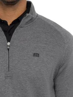 Travis Mathew Upgraded 1/4-Zip - Dark Grey
