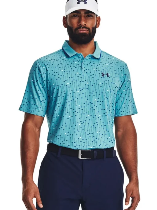 Under Armour Iso-Chill Edge Polo - Glacier Blue/Blue Mirage
