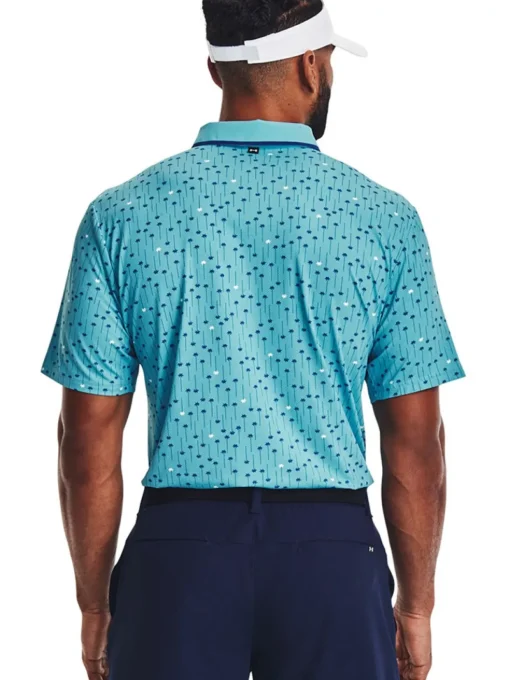 Under Armour Iso-Chill Edge Polo - Glacier Blue/Blue Mirage