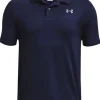 Under Armour Jr Boys Performance Polo - Midnight Navy