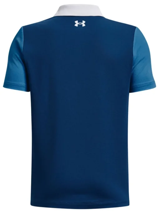 Under Armour Jr Boys Performance Colour Block Polo - Blue