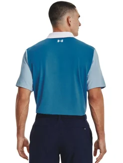 Under Armour Performance 3.0 Colourblock Polo - Blizzard/Cosmic Blue