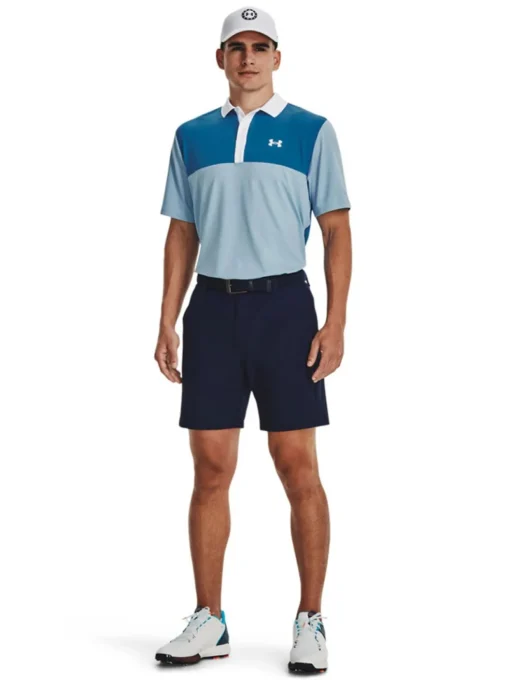 Under Armour Performance 3.0 Colourblock Polo - Blizzard/Cosmic Blue