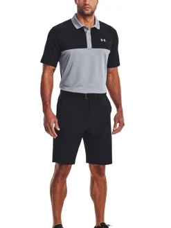 Under Armour Performance 3.0 Colourblock Polo - Steel/Black