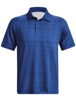 Under Armour Playoff 3.0 Printed Polo - Blue Mirage/Midnight Navy