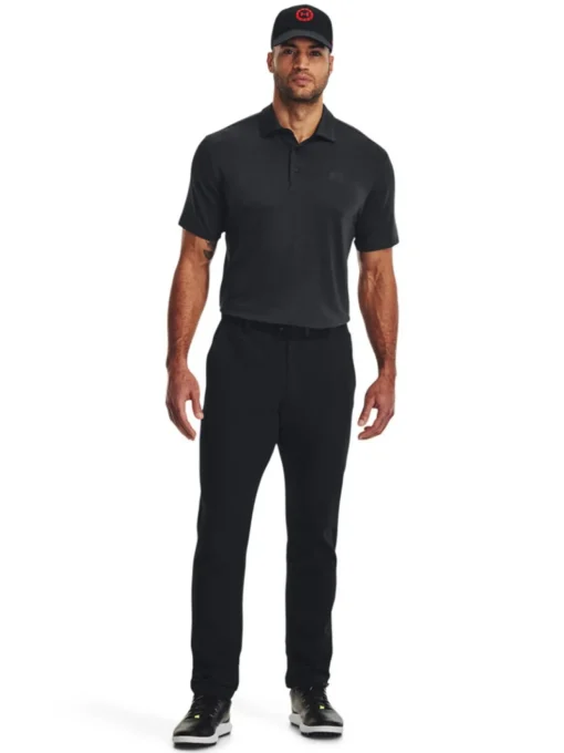 Under Armour Playoff 3.0 Stripe Polo - Black/Pitch Grey
